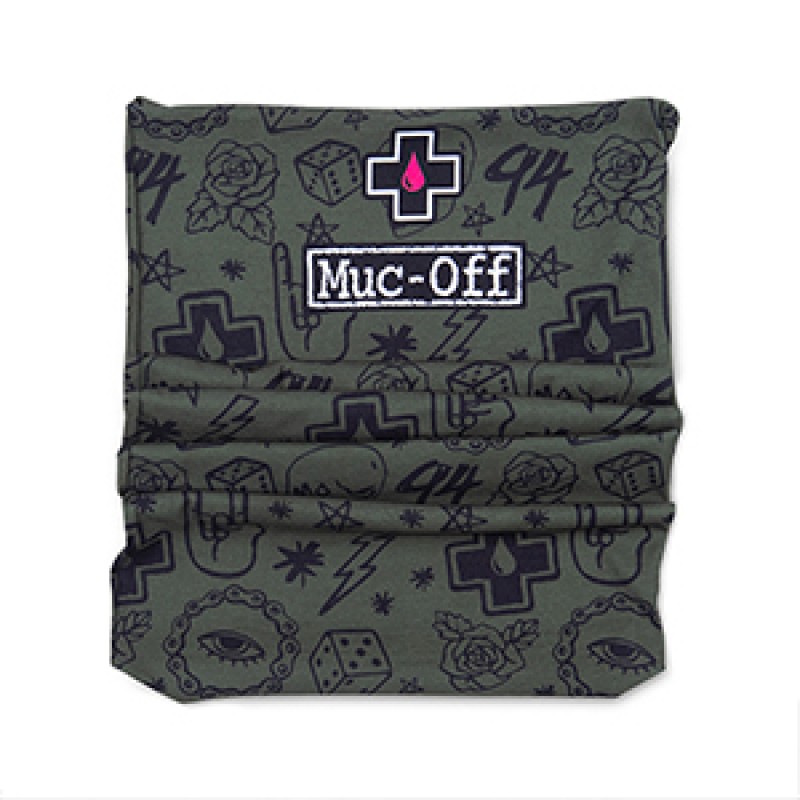 Мултифункционална кърпа Muc-Off Lightweight Neck Gaiter - Green Punk