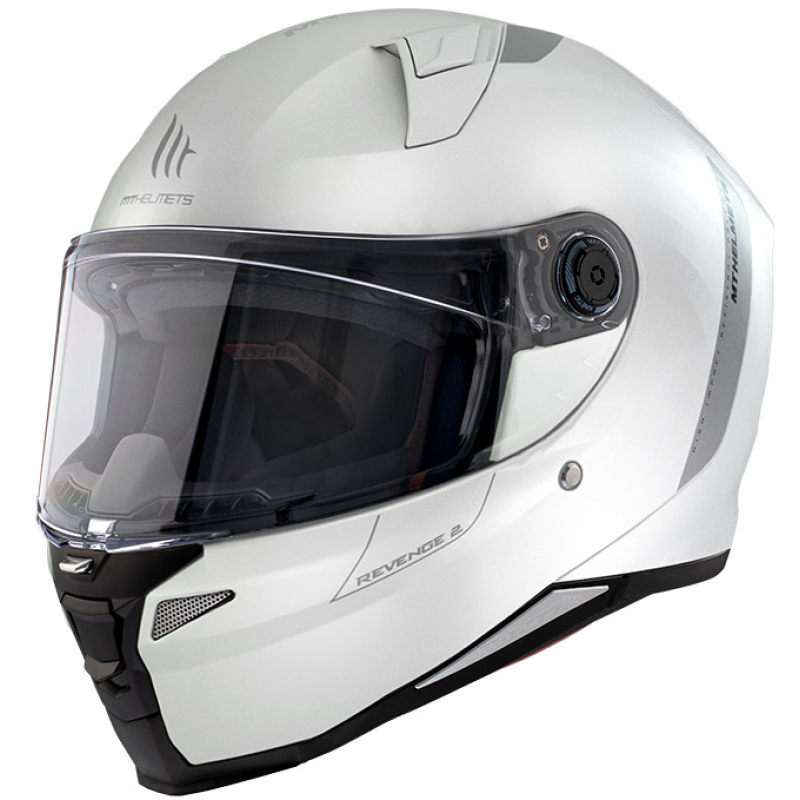 Каска MT REVENGE 2 S SOLID A0 GLOSS PEARL WHITE
