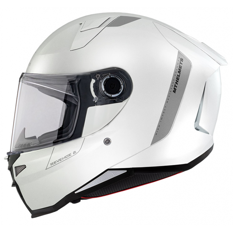 Каска MT REVENGE 2 S SOLID A0 GLOSS PEARL WHITE