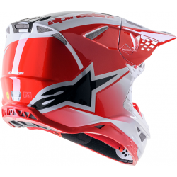 Мотокрос каска ALPINESTARS SM10 UNIT RD/WT