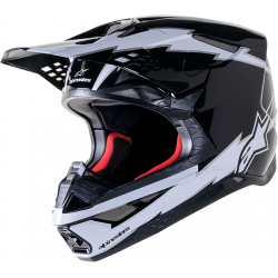 Мотокрос каска ALPINESTARS SM10 AMP BLK/WT