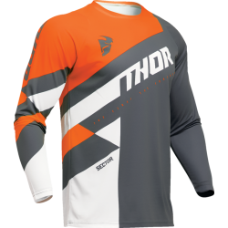 Мотокрос джърси THOR SECTOR CHECKER GRAY/ORANGE