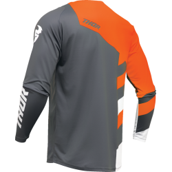 Мотокрос джърси THOR SECTOR CHECKER GRAY/ORANGE