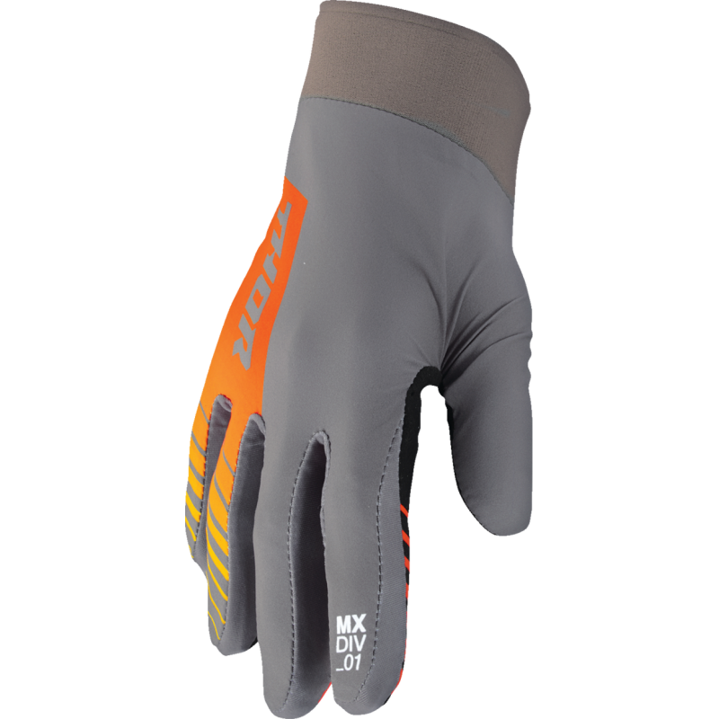 Мотокрос ръкавици THOR AGILE SOLID GRAY/ORANGE
