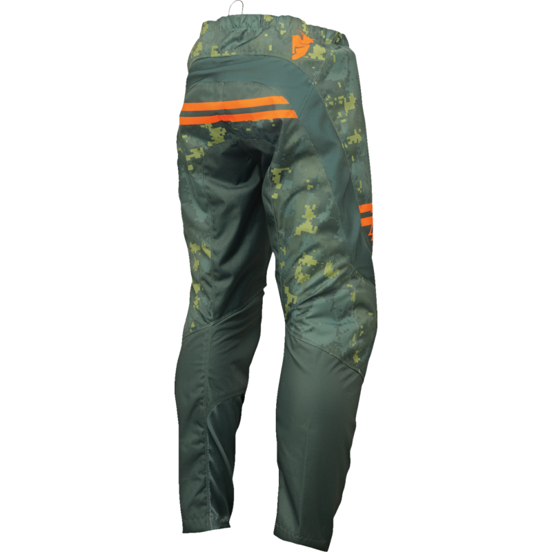 Детски мотокрос брич THOR YOUTH SECTOR DIGI GREEN/ORANGE