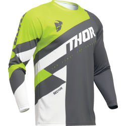 Детско мотокрос джърси THOR YOUTH SECTOR CHECKER GRAY/ACID