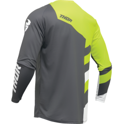 Детско мотокрос джърси THOR YOUTH SECTOR CHECKER GRAY/ACID