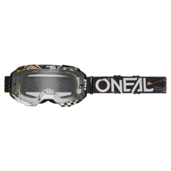 Мотокрос очила O'NEAL B-10 ATTACK BLACK/WHITE - CLEAR V.24