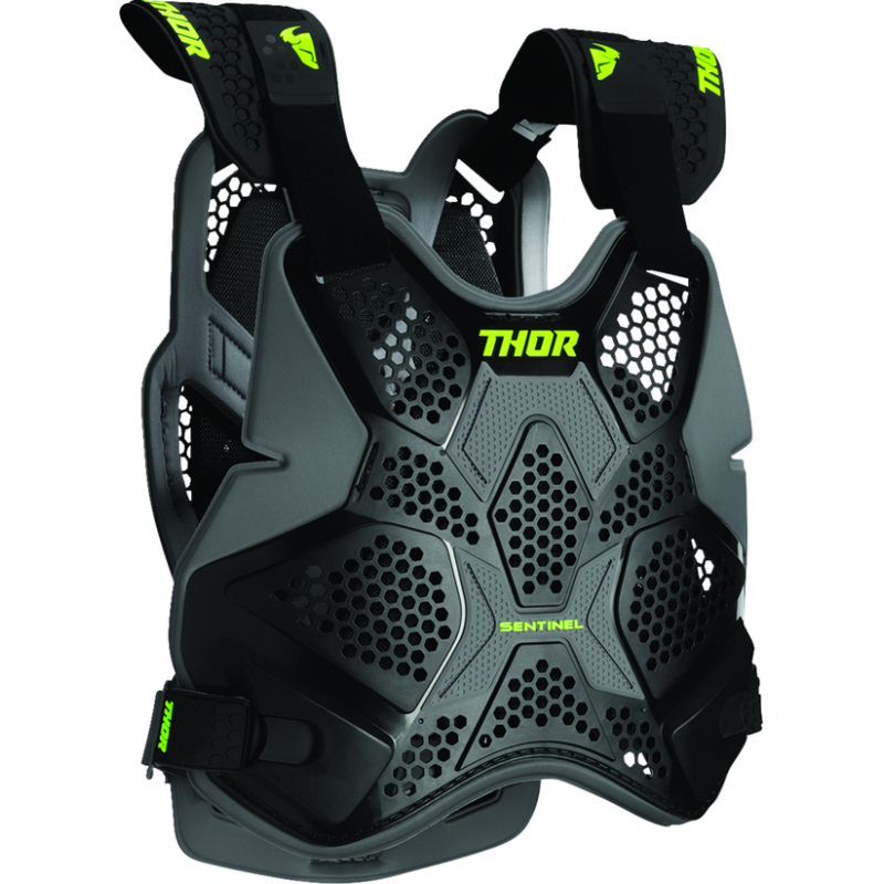 Протекторна броня THOR SENTINEL PRO BLACK/NEON GREEN