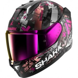 Каска SHARK SKWAL i3 HELLCAT MATT BLACK/WHITE/PINK