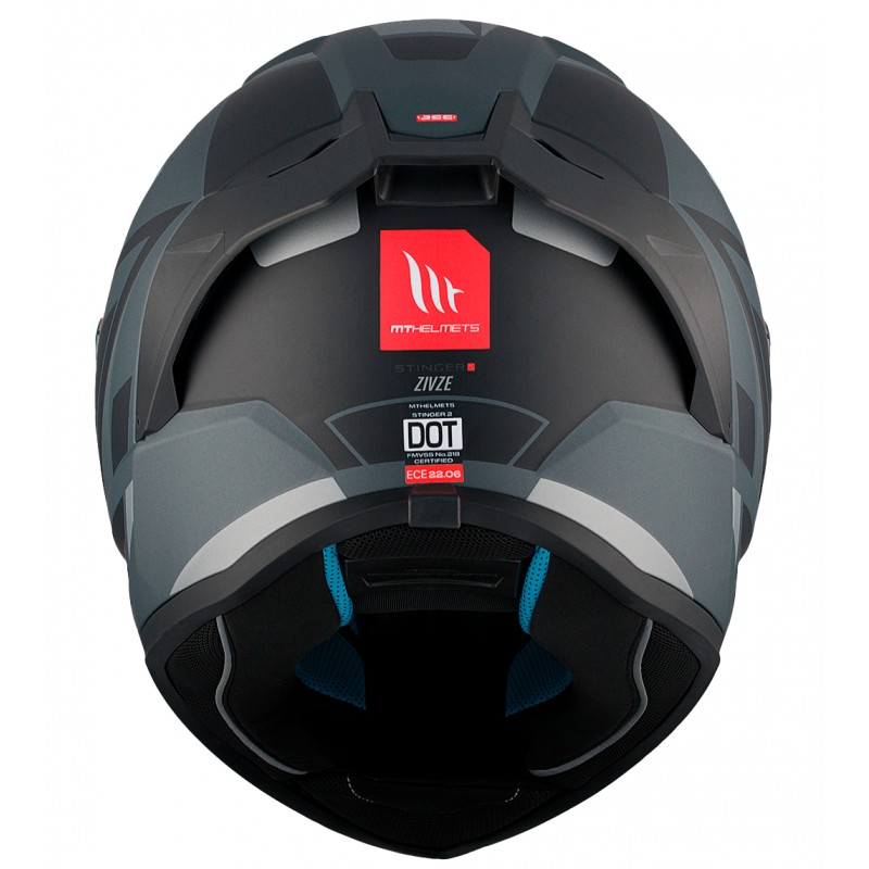 Каска MT STINGER 2 ZIVZE C2 MATT BLACK/GREY/GREEN