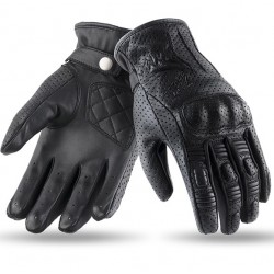 Дамски кожени ръкавици 70 DEGREES SUMMER URBAN BLACK