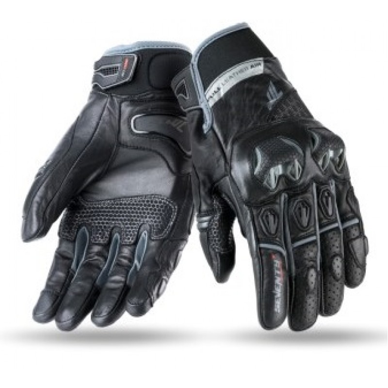 Кожени ръкавици 70 DEGREES SUMMER NAKED BLACK/GREY