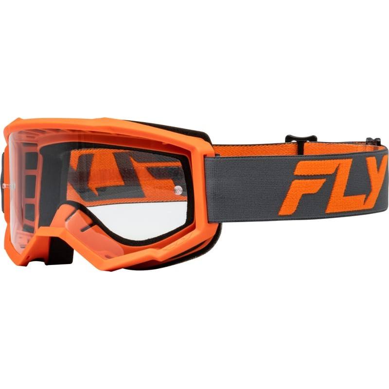 Мотокрос очила FLY RACING Focus 24 Charcoal/Orange - Clear Lens