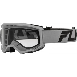 Мотокрос очила FLY RACING Focus 24 Silver/Charcoal - Clear Lens
