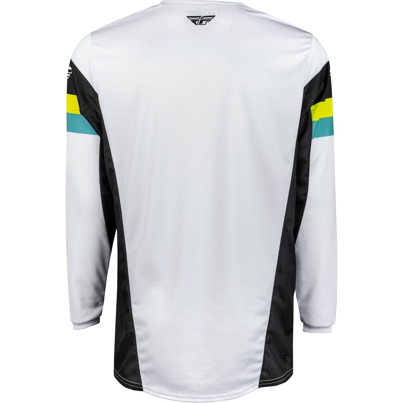 Мотокрос блуза FLY RACING Kinetic Prix- White/Black/Hi-Vis