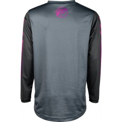Детска мотокрос блуза FLY RACING F-16 Riding - Grey/Charcoal/Pink