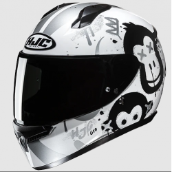 Детска каска HJC C10 GETI WHITE/BLACK