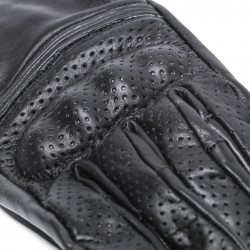 Кожени ръкавици BLACK BIKE BOBBER PERFORATED