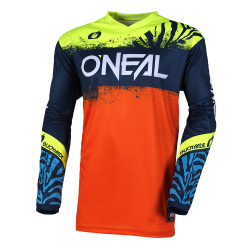Детска мотокрос блуза O'NEAL ELEMENT SHOCKER BLUE/ORANGE V.25