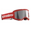 Мотокрос очила ALPINESTARS VISION 3 WORDMARK RED MIRROR-SIL