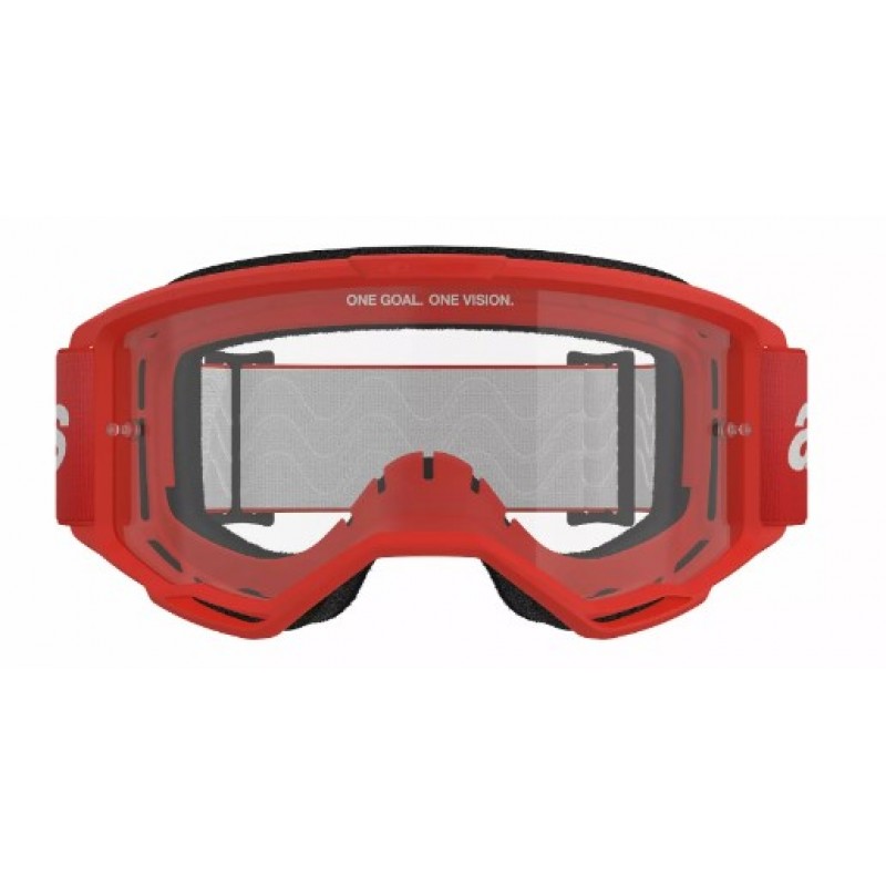 Мотокрос очила ALPINESTARS VISION 3 WORDMARK RED CLEAR