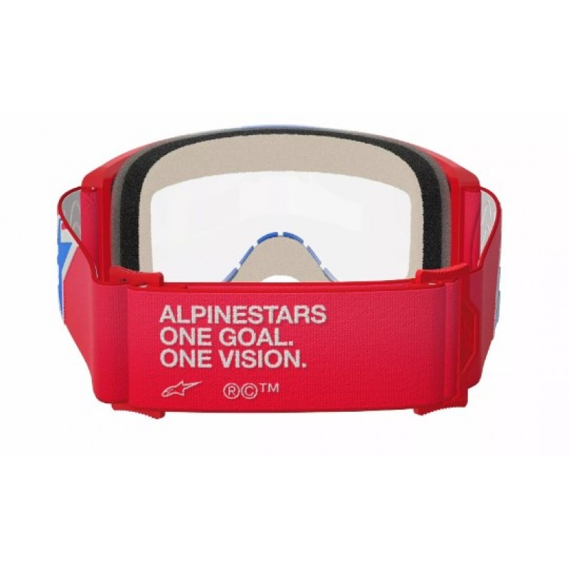 Мотокрос очила ALPINESTARS VISION 5 CORP RED/WT/BL CLEAR