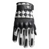 Кожени ръкавици JOHN DOE TRACKER RACE LEATHER WHITE/BLACK