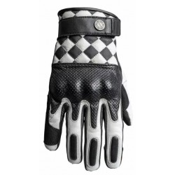 Кожени ръкавици JOHN DOE TRACKER RACE LEATHER WHITE/BLACK