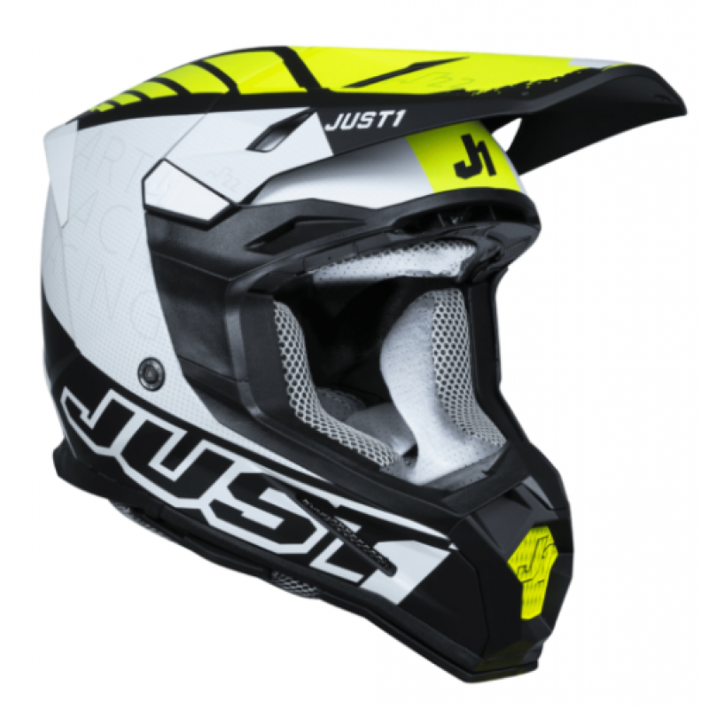Mотокрос каска Just1 J-22 F Dynamo Fluo Yellow/White/Black