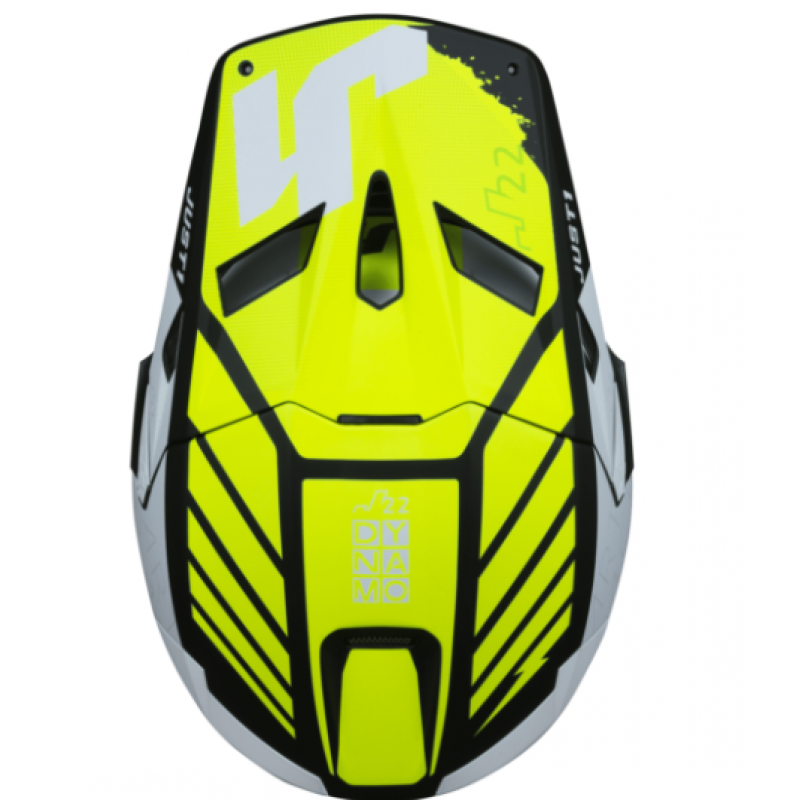 Mотокрос каска Just1 J-22 F Dynamo Fluo Yellow/White/Black