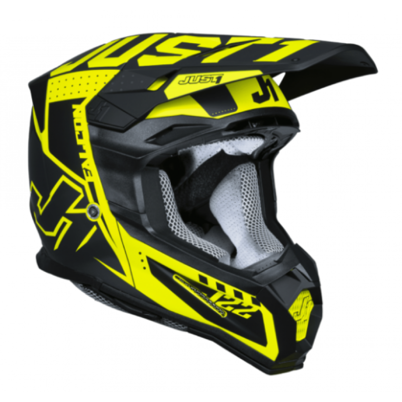 Mотокрос каска Just1 J-22 F Falcon Titanium/Black/Fluo Yellow