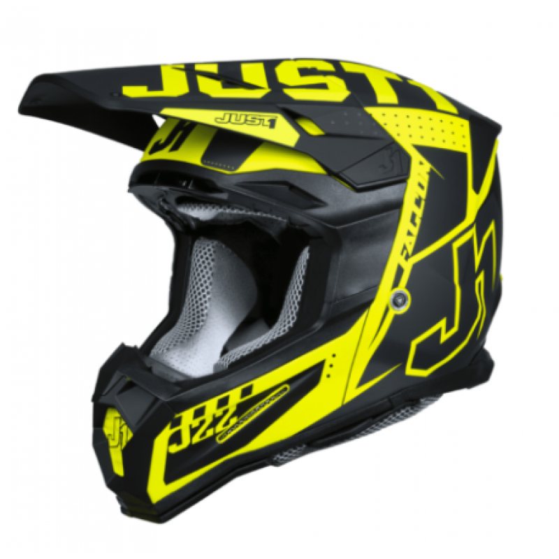 Mотокрос каска Just1 J-22 F Falcon Titanium/Black/Fluo Yellow