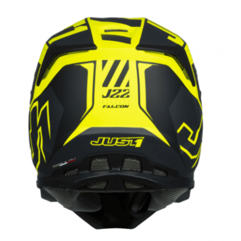 Mотокрос каска Just1 J-22 F Falcon Titanium/Black/Fluo Yellow