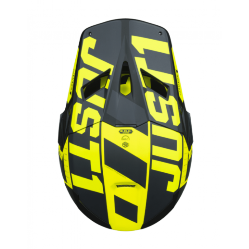 Mотокрос каска Just1 J-22 F Falcon Titanium/Black/Fluo Yellow