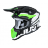 Mотокрос каска Just1 J-18 F Hexa Green Fluo/White/Titanium