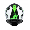 Mотокрос каска Just1 J-18 F Hexa Green Fluo/White/Titanium