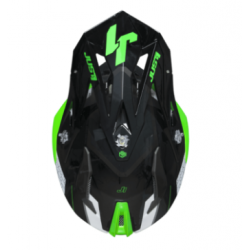 Mотокрос каска Just1 J-18 F Hexa Green Fluo/White/Titanium