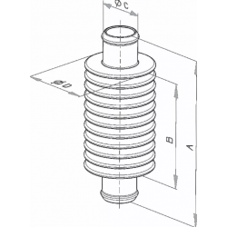 Допълнително охлаждане KITE INLINE HEATEXCHANGER 19 5 Orange