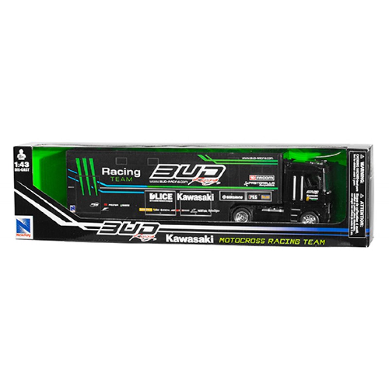 Камион играчка BUD RACING MONSTER KAWASAKI 1:43