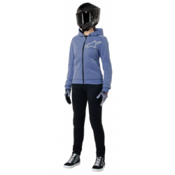 Дамски мото суитшърт ALPINESTARS Stella Chrome v2 BLUE VIOLET/WHT
