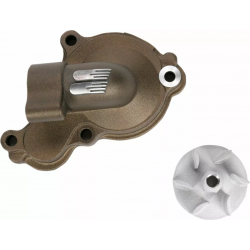 Комплект капак на водната помпа и работно колело BOYESEN COVER/IMP WAT PUMP YZF Magnesium