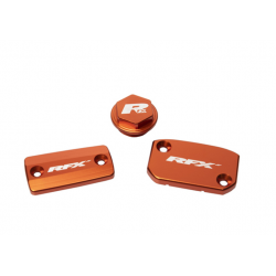 Комплект капаци RFX Pro Reservoir Cap Kit Kit (Orange) - KTM SX/SXF (Brembo Brake and Magura Clutch)