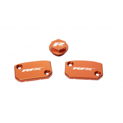 Комплект капаци RFX Pro Reservoir Cap Kit Kit (Orange) - KTM SX/SXF (Brembo Brake and Clutch)