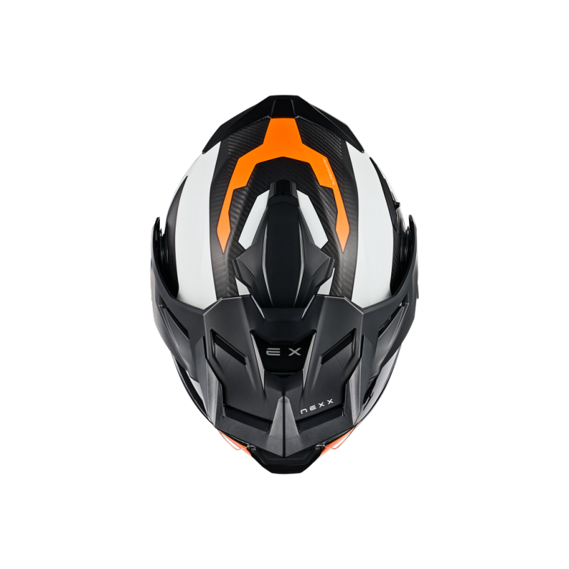 Адвенчър каска NEXX X.LIFECOUNTRY TERRA WHITE/ORANGE