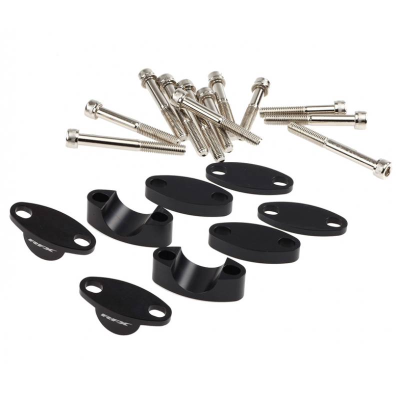Комплект повдигачи за кормило RFX Race Handlebar Riser Kit 28.6mm (Black) Universal Raises 25mm/30mm/35mm/40mm