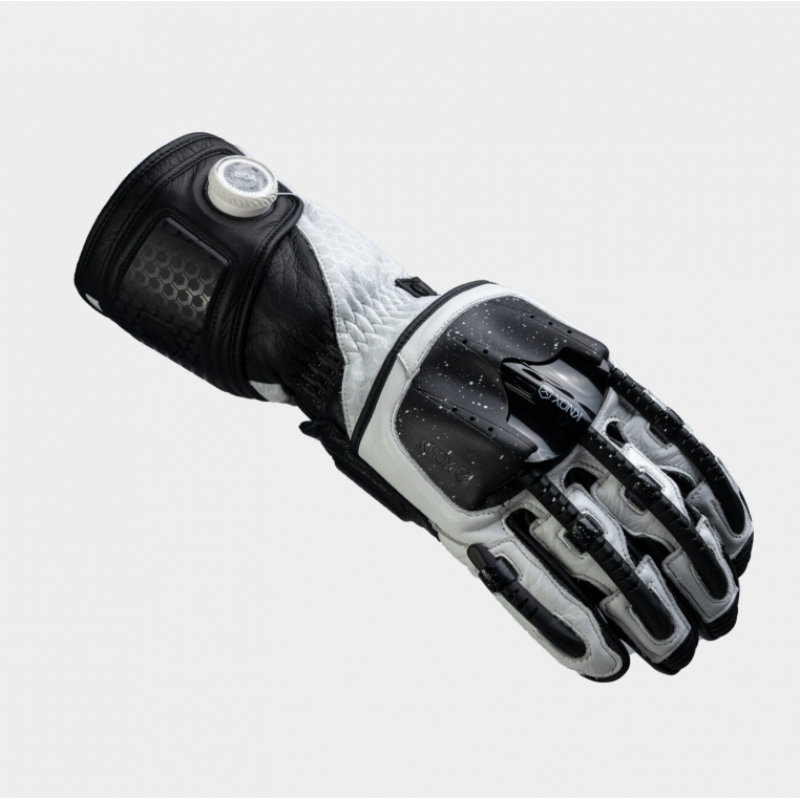 Кожени ръкавици KNOX Handroid Mk5 BLACK/WHITE LIMITED