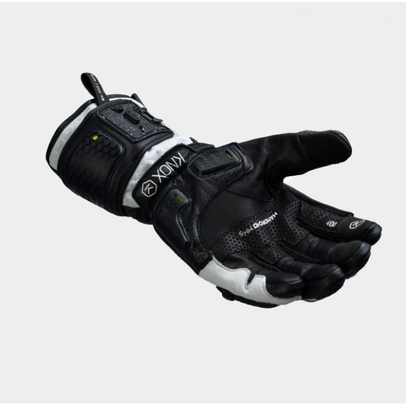 Кожени ръкавици KNOX Handroid Mk5 BLACK/WHITE LIMITED