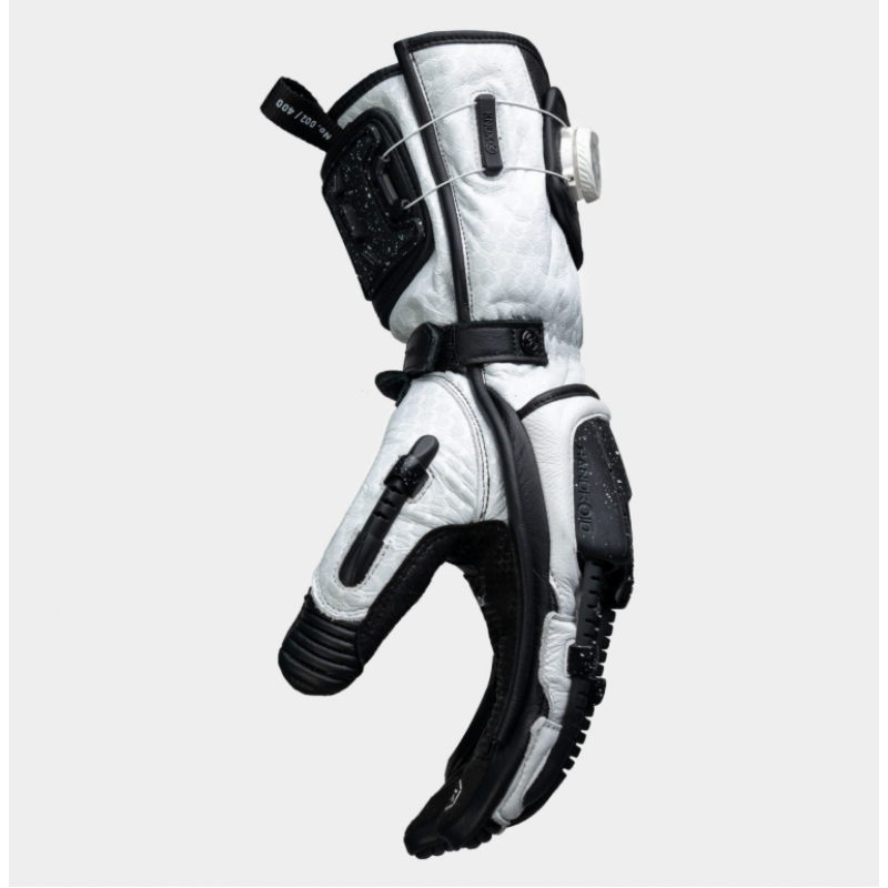 Кожени ръкавици KNOX Handroid Mk5 BLACK/WHITE LIMITED