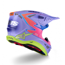 Мотокрос каска ALPINESTARS S-M10 JETT PURPLE/PINK
